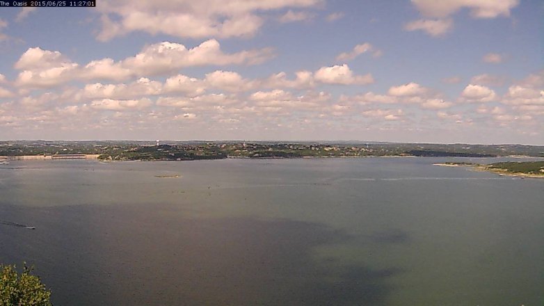 Lake Travis webcam, June 25, 2015 10:35 AM CT