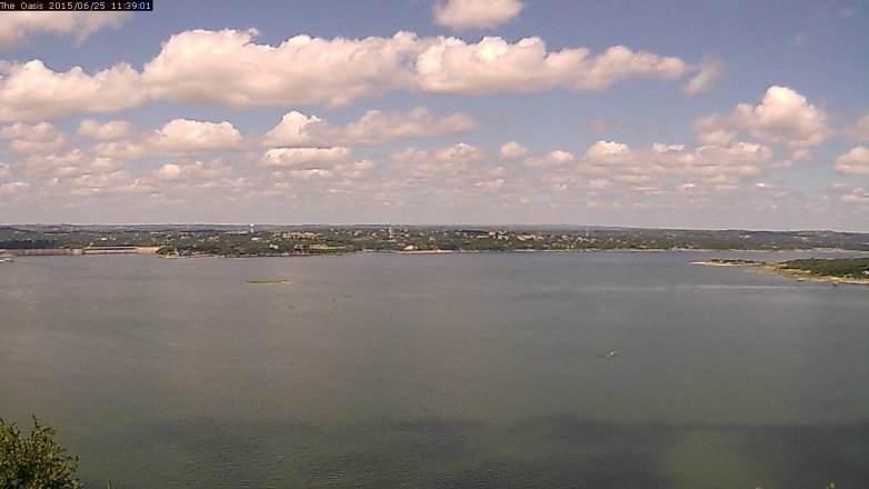 Lake Travis webcam, June 25, 2015 10:45 AM CT