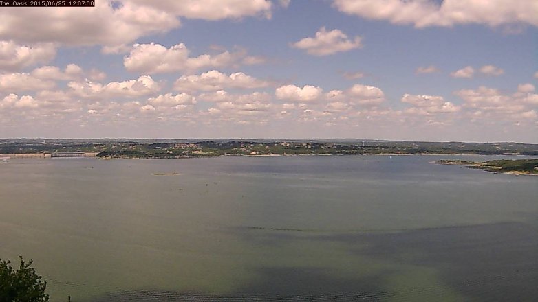 Lake Travis webcam, June 25, 2015 11:15 AM CT