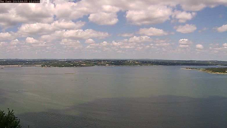 Lake Travis webcam, June 25, 2015 11:20 AM CT