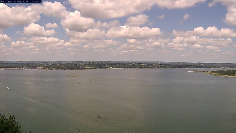 Lake Travis webcam, June 25, 2015 11:30 AM CT