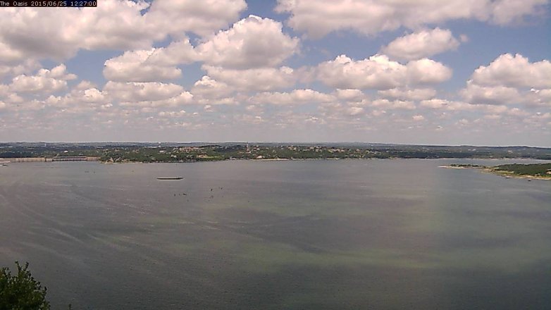 Lake Travis webcam, June 25, 2015 11:35 AM CT