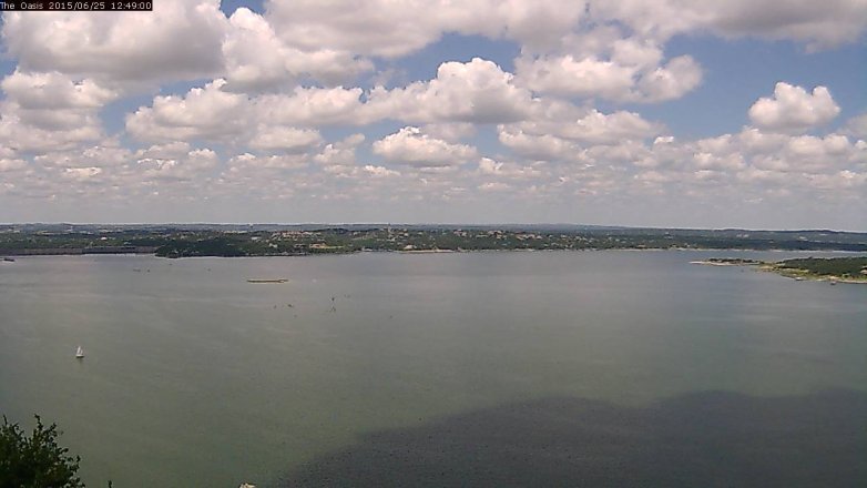 Lake Travis webcam, June 25, 2015 11:55 AM CT