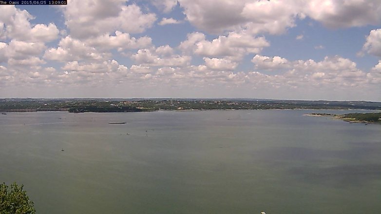Lake Travis webcam, June 25, 2015 12:15 PM CT