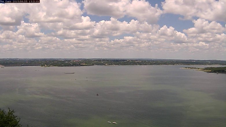 Lake Travis webcam, June 25, 2015 12:25 PM CT