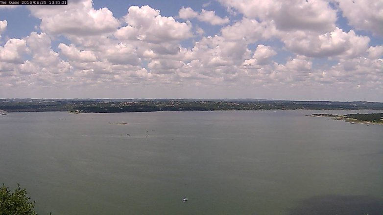 Lake Travis webcam, June 25, 2015 12:40 PM CT