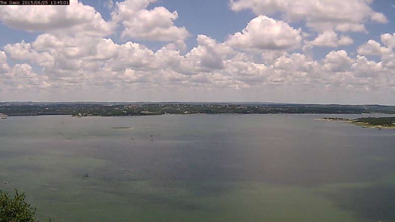 Lake Travis webcam, June 25, 2015 12:50 PM CT