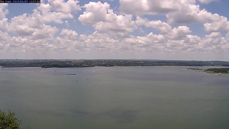 Lake Travis webcam, June 25, 2015 1:05 PM CT