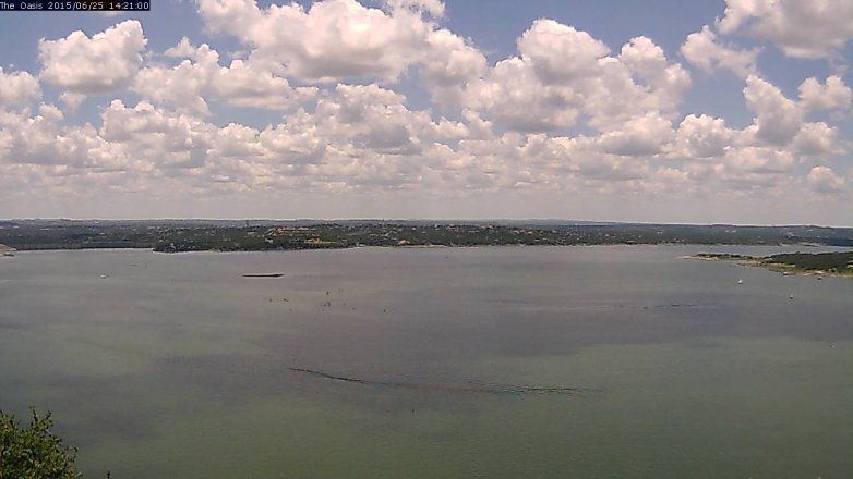 Lake Travis webcam, June 25, 2015 1:30 PM CT