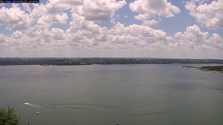 Lake Travis webcam, June 25, 2015 1:55 PM CT