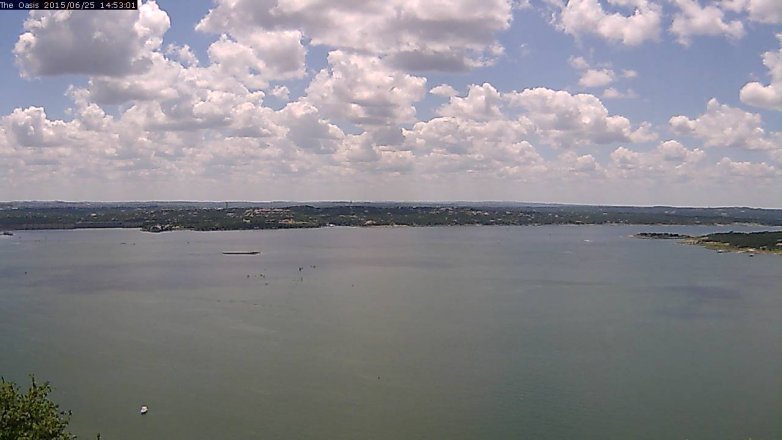 Lake Travis webcam, June 25, 2015 2:00 PM CT