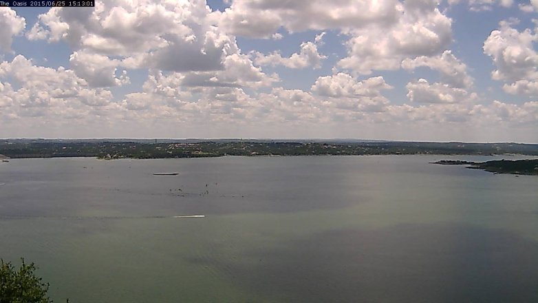 Lake Travis webcam, June 25, 2015 2:20 PM CT