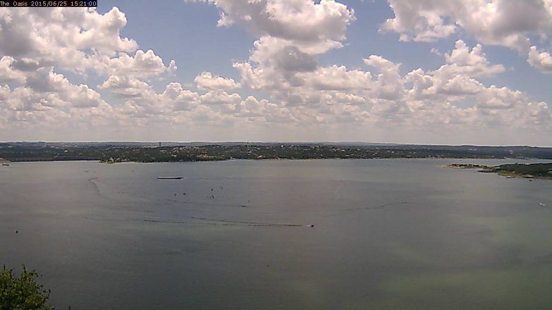 Lake Travis webcam, June 25, 2015 2:30 PM CT