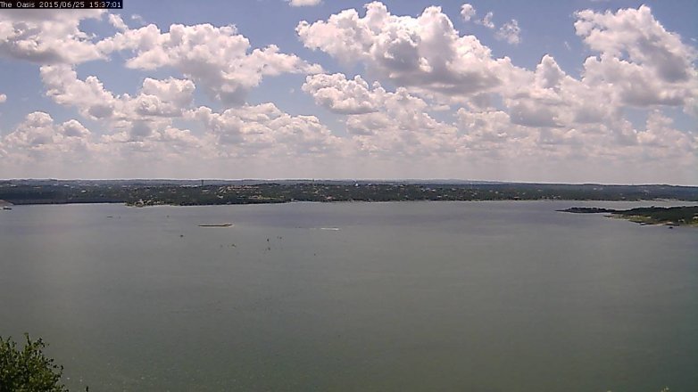 Lake Travis webcam, June 25, 2015 2:45 PM CT