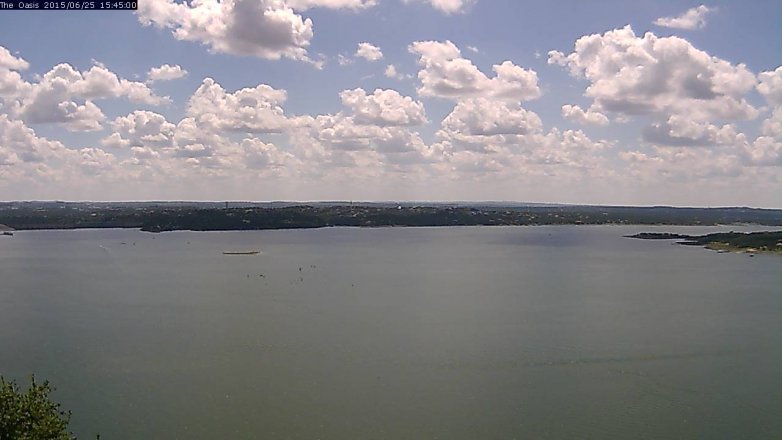 Lake Travis webcam, June 25, 2015 2:50 PM CT