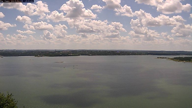 Lake Travis webcam, June 25, 2015 3:00 PM CT