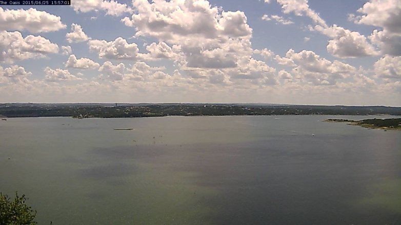 Lake Travis webcam, June 25, 2015 3:05 PM CT