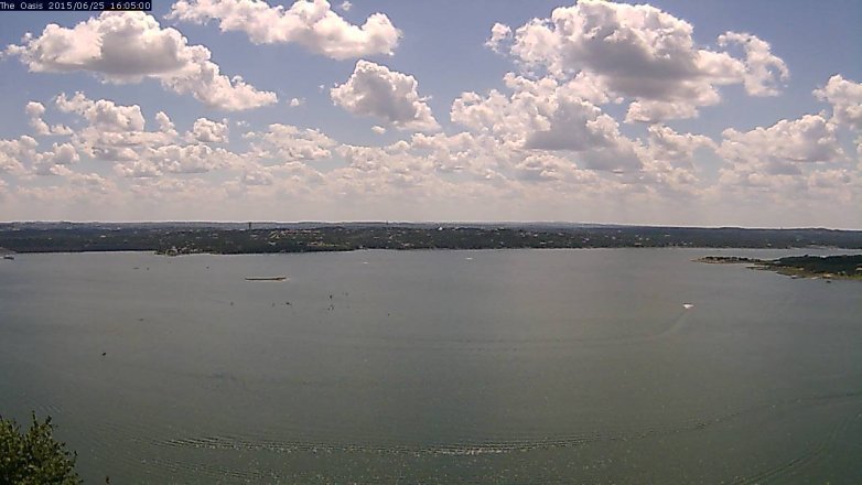 Lake Travis webcam, June 25, 2015 3:10 PM CT