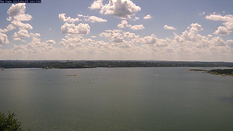 Lake Travis webcam, June 25, 2015 3:25 PM CT