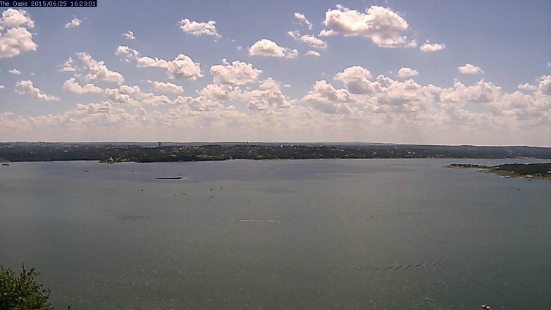 Lake Travis webcam, June 25, 2015 3:30 PM CT