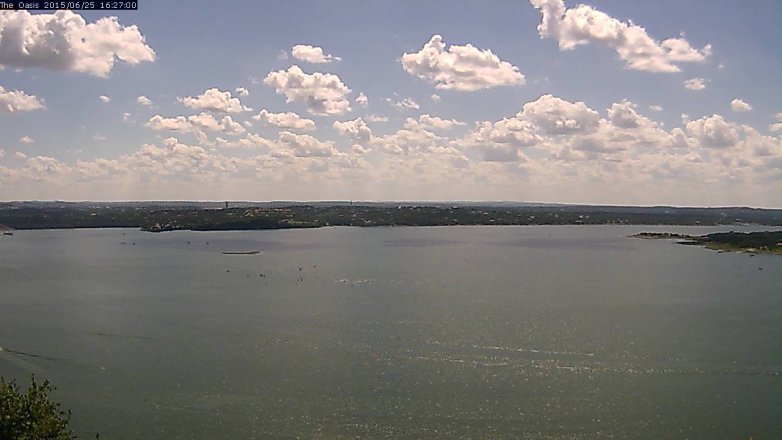 Lake Travis webcam, June 25, 2015 3:35 PM CT