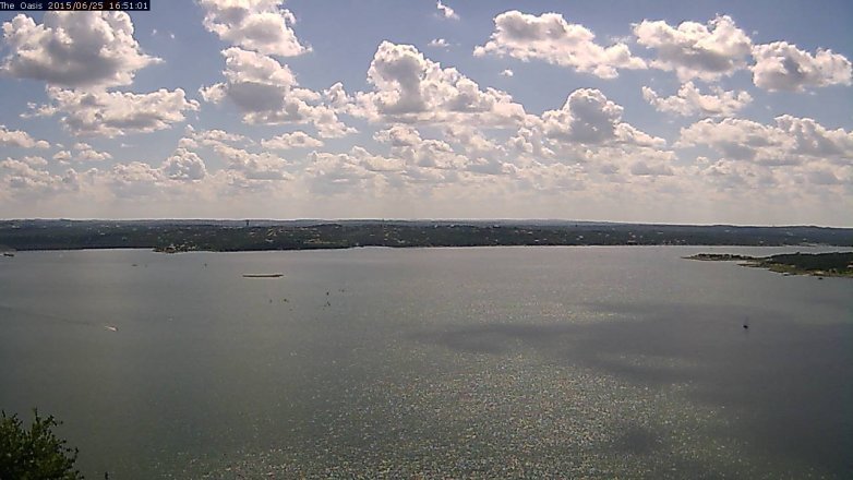 Lake Travis webcam, June 25, 2015 4:00 PM CT