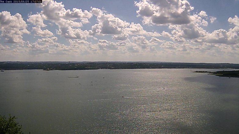 Lake Travis webcam, June 25, 2015 4:15 PM CT