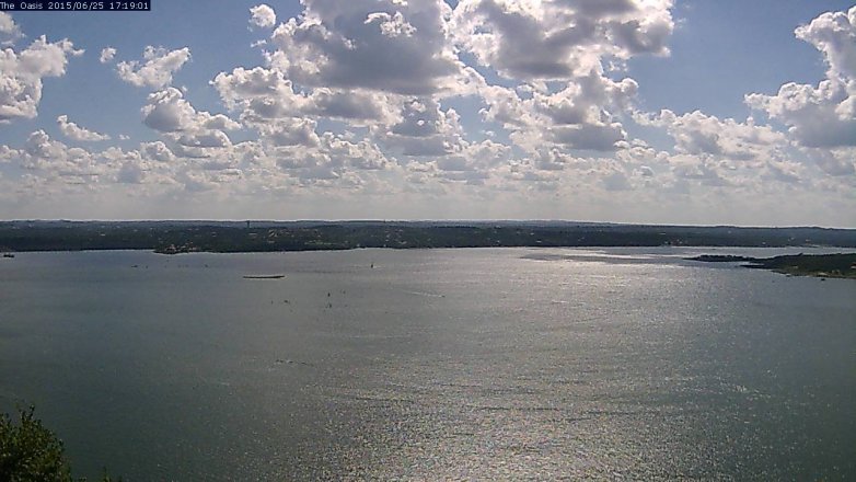 Lake Travis webcam, June 25, 2015 4:25 PM CT