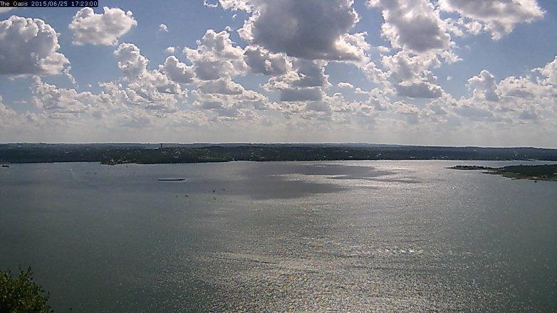 Lake Travis webcam, June 25, 2015 4:30 PM CT