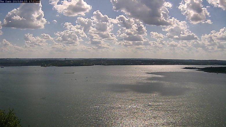Lake Travis webcam, June 25, 2015 4:35 PM CT