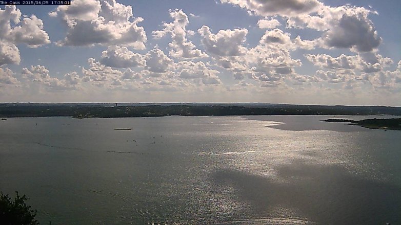 Lake Travis webcam, June 25, 2015 4:40 PM CT