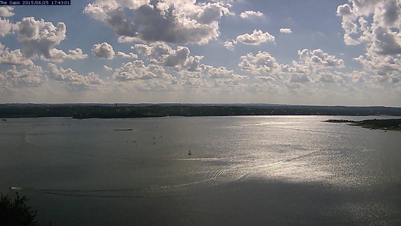Lake Travis webcam, June 25, 2015 4:50 PM CT