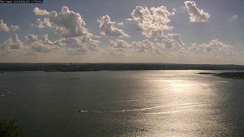 Lake Travis webcam, June 25, 2015 5:05 PM CT