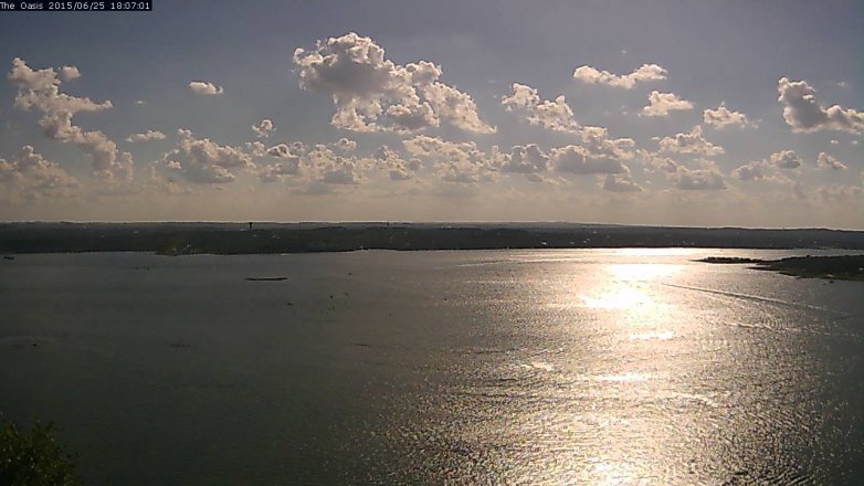 Lake Travis webcam, June 25, 2015 5:15 PM CT