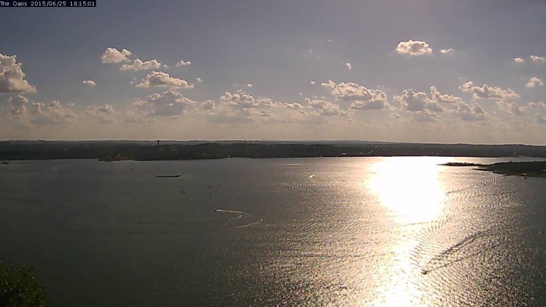 Lake Travis webcam, June 25, 2015 5:20 PM CT