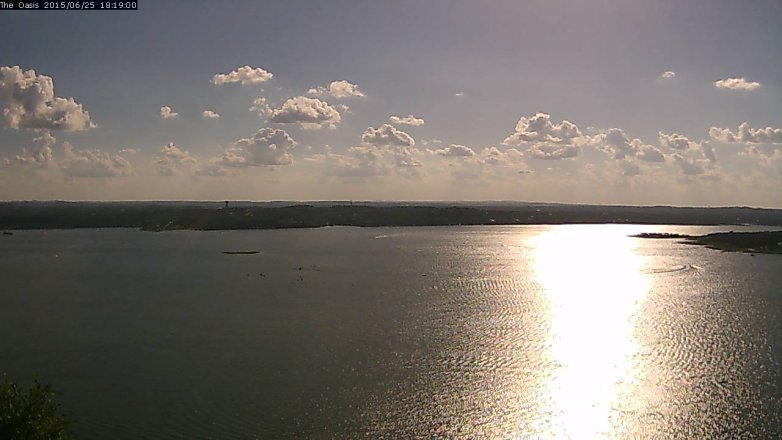 Lake Travis webcam, June 25, 2015 5:25 PM CT