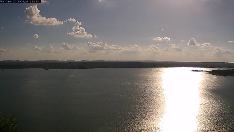 Lake Travis webcam, June 25, 2015 5:40 PM CT