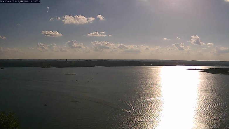 Lake Travis webcam, June 25, 2015 5:45 PM CT