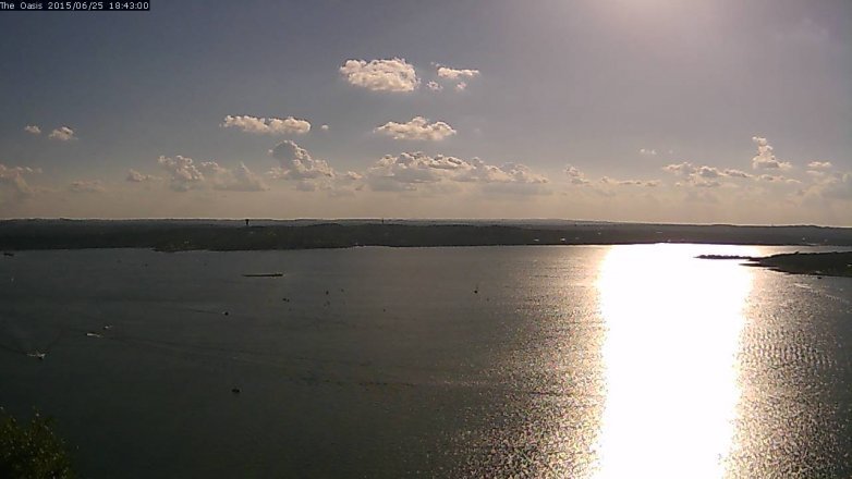 Lake Travis webcam, June 25, 2015 5:50 PM CT