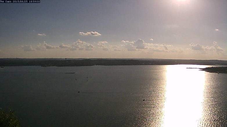 Lake Travis webcam, June 25, 2015 6:05 PM CT