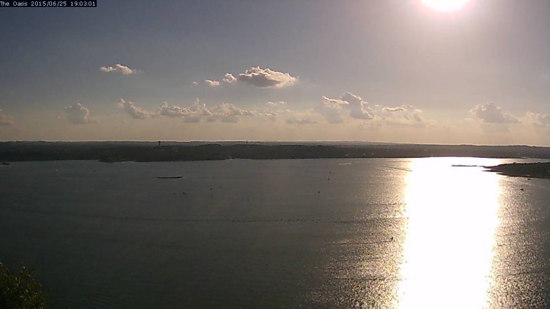 Lake Travis webcam, June 25, 2015 6:10 PM CT