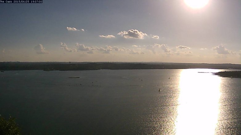 Lake Travis webcam, June 25, 2015 6:15 PM CT
