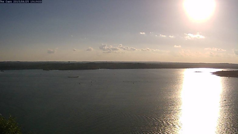 Lake Travis webcam, June 25, 2015 6:25 PM CT