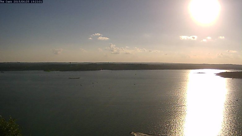 Lake Travis webcam, June 25, 2015 6:30 PM CT