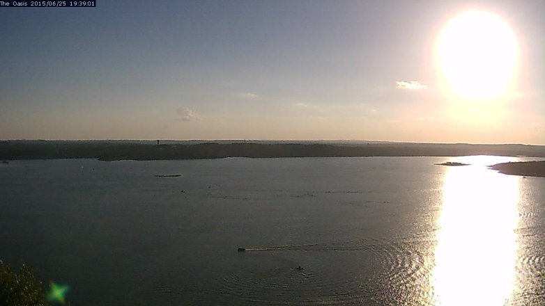 Lake Travis webcam, June 25, 2015 6:45 PM CT