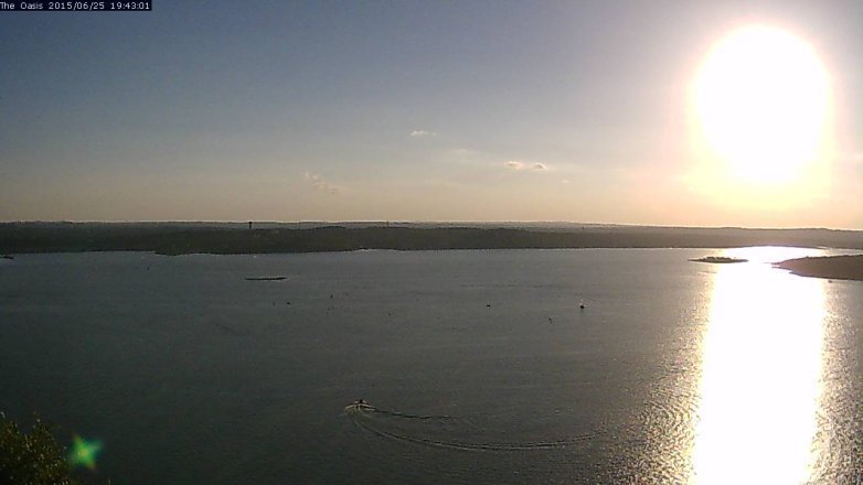 Lake Travis webcam, June 25, 2015 6:50 PM CT