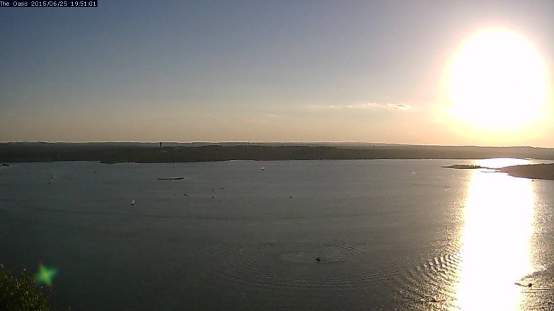 Lake Travis webcam, June 25, 2015 6:55 PM CT