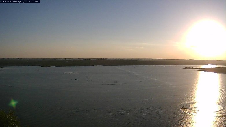 Lake Travis webcam, June 25, 2015 7:10 PM CT