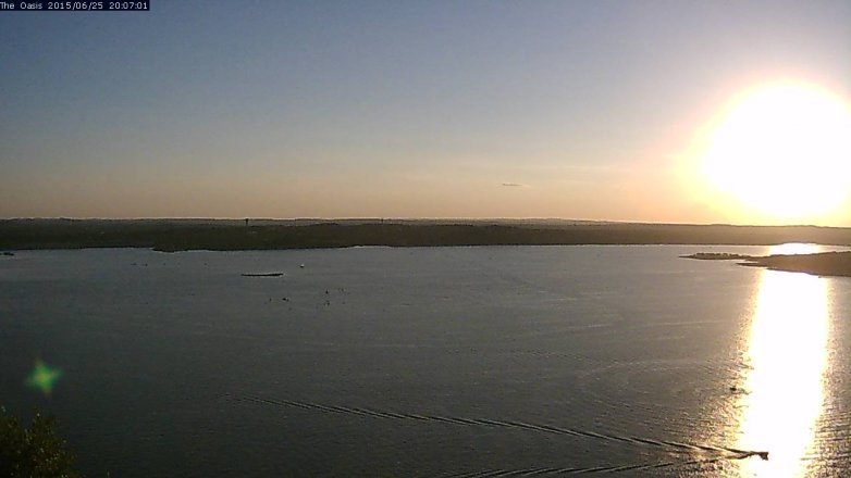 Lake Travis webcam, June 25, 2015 7:15 PM CT