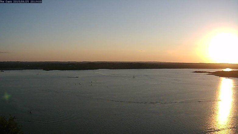Lake Travis webcam, June 25, 2015 7:25 PM CT